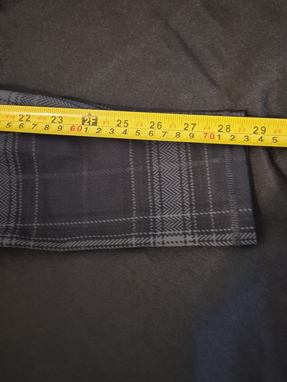 S) Alo Yoga High Waist Vapor Legacy Plaid Leggings Black/Anthrancite Colorway - Picture 11 of 12